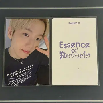 EXO BAEKHYUN 백현 백 트레이딩 카드