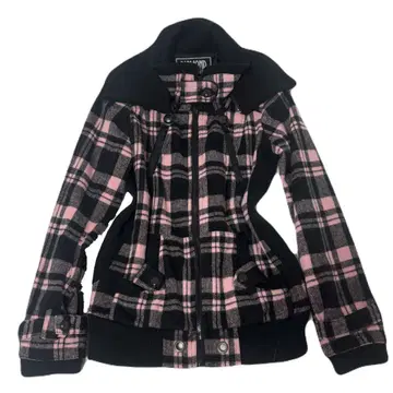 아우터 Y2K 고딕 핑크 체크 그런지 펑크 갸루 헤이세이