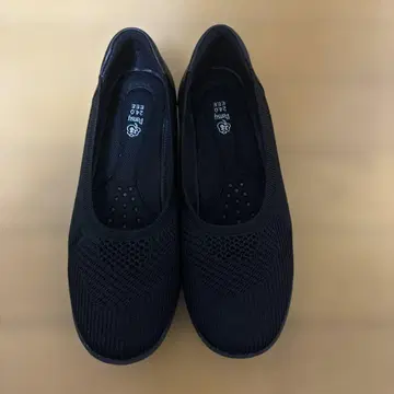 블랙 슬립온 펌프스 24.0cm