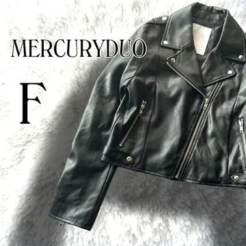 MERCURYDUO 인조 가죽 컴팩트 라이더 자켓