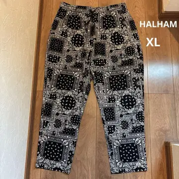 HALHAM 하르하무 페이즐리 셰프 팬츠 XL