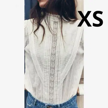 ZARA 로맨틱 레이스 상의 XS