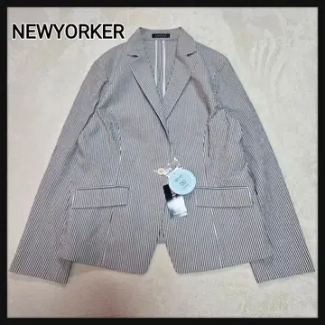 [택 포함 새상품] NEWYORKER 테일러드 자켓 시어서커 워셔블