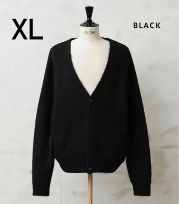 새상품 WAIPER.INC 모헤어 니트 가디건 XL 블랙
