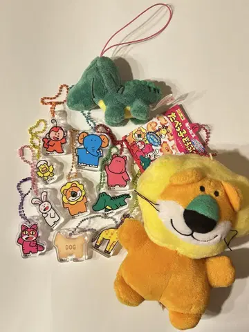 타베코 동물 묶음 판매 클리어 키링 봉제 인형