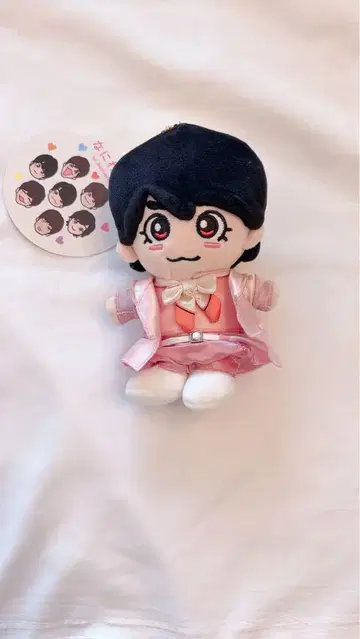 아이돌 캐릭터 봉제 인형 핑크