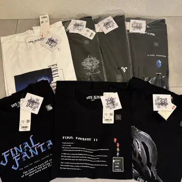 UNIQLOxFINALFANTASY T셔츠 L사이즈 미사용 7장 세트