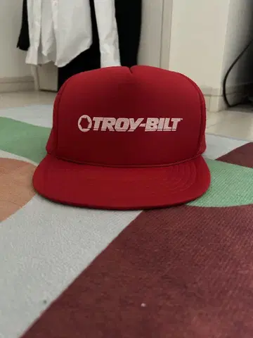 TROY-BILT 레드 메쉬 캡 레드 트래커 캡 USA 기업
