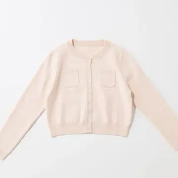 [L'AUBE BLANC] 컴팩트 크루넥 가디건