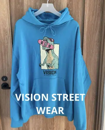VISION STREET WEAR 비전 공룡 프린트 후드티