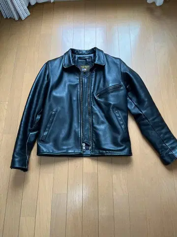 vanson 블랙 가죽 싱글 라이더 자켓