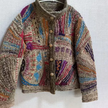 손뜨개질 니트 가디건