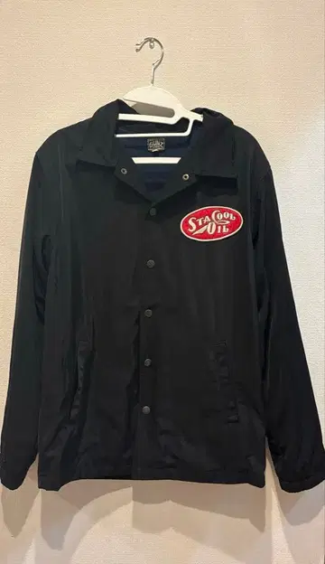STA COOL OIL 나일론 자켓 블랙