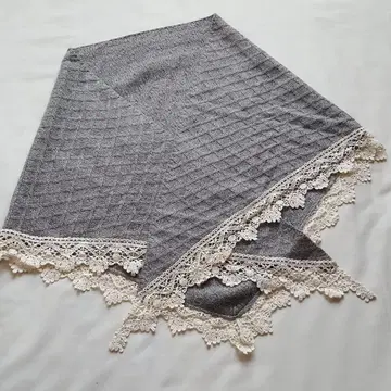 SM2 그레이/레이스 부착 대형 아크릴 스톨 숄
