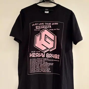 GLAY LIVE TOUR 2019 SURVIVAL 티셔츠 L