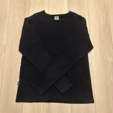 AVIREX 블랙 롱 슬리브 T셔츠 L