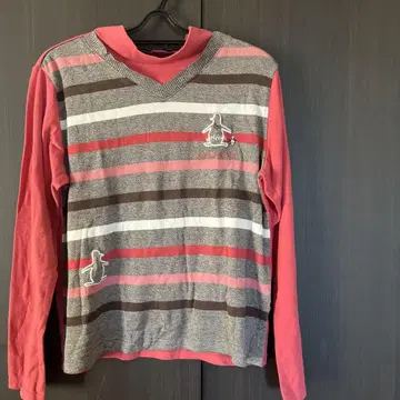 Munsingwear 스트라이프 긴팔 T셔츠 LL