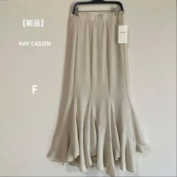 [ 택 포함 ] RAY CASSIN 에스컬고 스커트 롱 스커트 아이보리