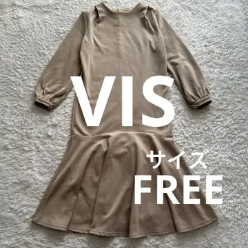 VIS 비스 백 펄 절개 머메이드 원피스