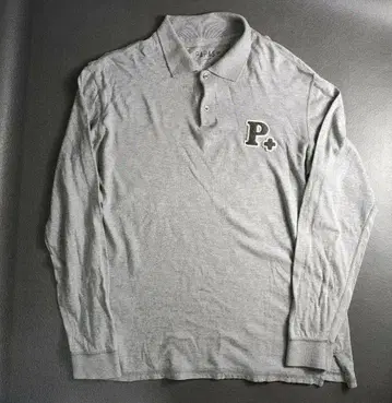 PAPAS+ 그레이 L 사이즈 긴팔 피케 셔츠 파파스