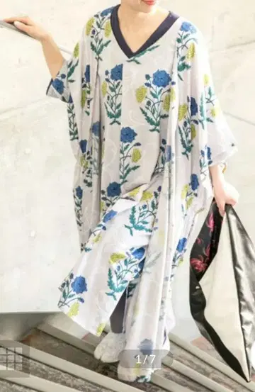 와모노야 카야 아자미 덩굴무늬 원피스