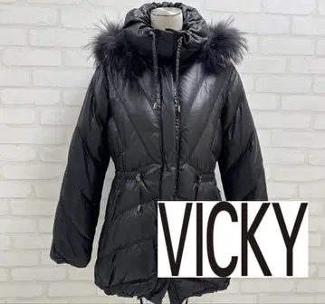 새상품급 VICKY 블랙 다운 자켓