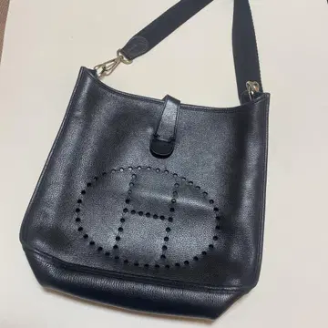 천연 가죽 숄더백