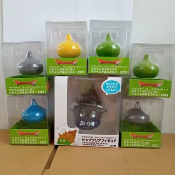 드래곤 퀘스트 빅 클리어 피규어 마린 슬라임 + 슬라임 쁘띠 크레용 6개