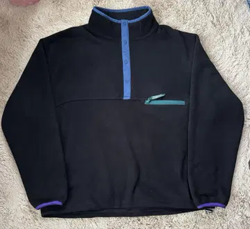 엘엘빈 L.L.Bean 플리스 풀오버 스냅T 블랙