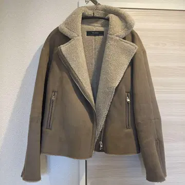 ZARA 무스탕 자켓 무스탕 코트