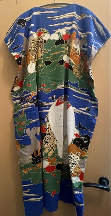 SOU.SOU 타카시마 수축 직사각형 옷 롱 기장 와큐