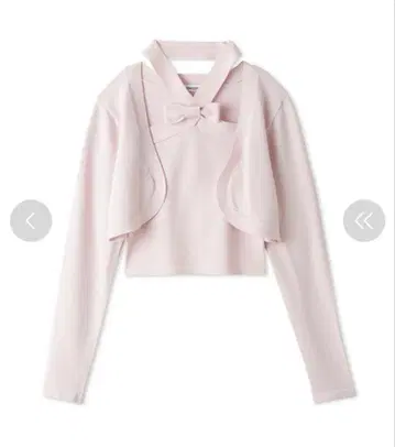 snidel 볼레로 세트 홀더 니트 풀오버 핑크