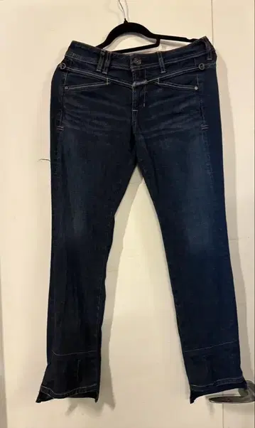 LE JEAN DE 다크 블루 슬림 핏 데님