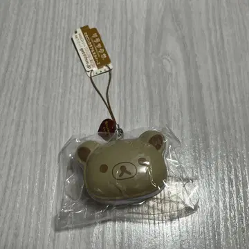 리락쿠마 마카롱 컬러풀 스퀴즈 디저트 마스코트 키링