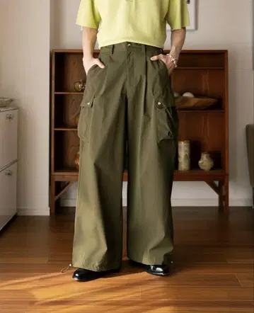 soerte Wide straight tech cargo pants