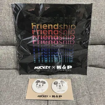 Mickey&Friends x King&Prince 미니 타월 캔뱃지