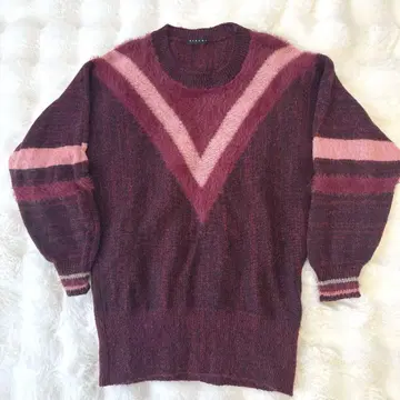 빈티지 vintage SISLEY 니트 빨간색 인기 디자인