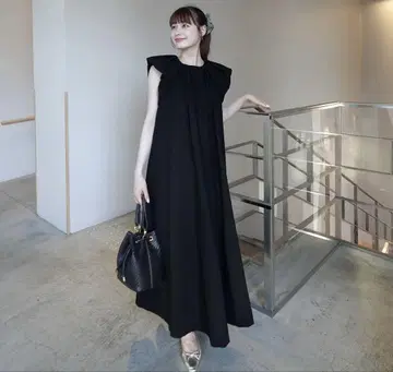 공식 사이트에서 구매 acka. drape one-piece 블랙 1