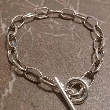 만텔 실버 925 체인 팔찌 남성용 여성용 순은