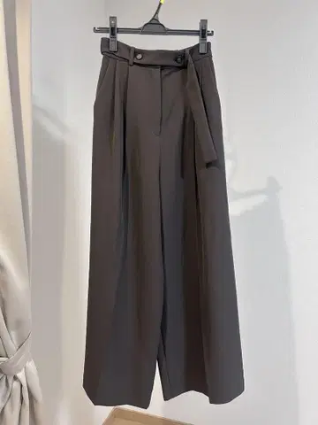 eimy istoire 다크 그레이 와이드 팬츠 슬랙스 S 사이즈