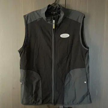 Munsingwear 블랙 골프 메쉬 베스트 LL 사이즈