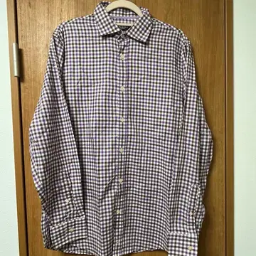 HACKETT LONDON 긴팔 체크 셔츠 L 사이즈 표기