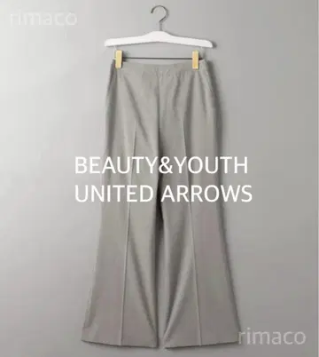 BEAUTY&YOUTH 폴리에스테르 블렌드 플레어 팬츠