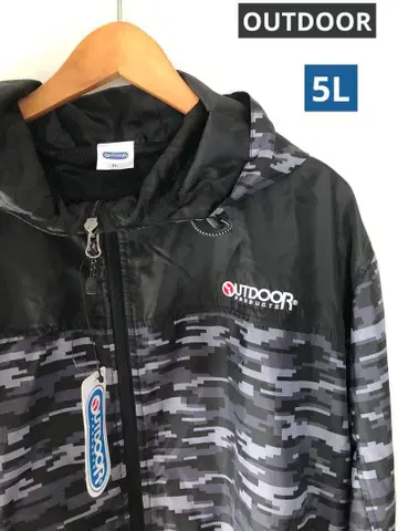 OUTDOOR 아웃도어 윈드브레이커 메쉬 카모 패턴 5L 미사용