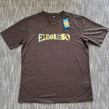 ELDOR50 로고 T셔츠 브라운