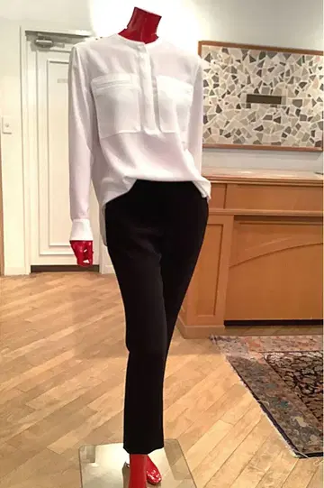 띠어리 TREECA PULL ON J 블랙 팬츠 theory