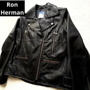 새상품급 론 헤르만 RHC 램 가죽 라이더 양가죽 천연 가죽 더블