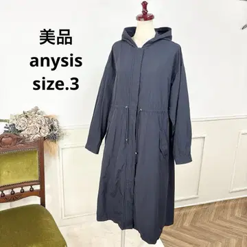 새상품급 anysis 네이비 모즈 코트