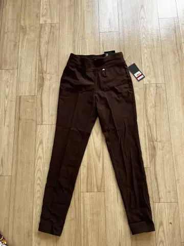 JONES NEW YORK 브라운 스키니 팬츠 XS 센터 보르도