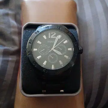 FOSSIL 블랙 쿼츠 손목시계